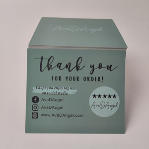 กระดาษฟอยล์สีทอง400gsm/กระดาษเคลือบ800gsm การ์ดขอบคุณธุรกิจพิมพ์ลายตามสั่ง - Product Image 3