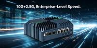 Mini PC sin Ventilador de 12.ª Generación con Intel I7-1255U de 10 Núcleos, 4x2.5GbE, 2x10G SFP+, DDR5, PCIe 4.0 NVMe, VPro, TPM2.0 para VPN, Firewall y Gateway