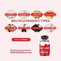 Gomitas de Coenzima Q10 de Marca Privada HDK OEM ODM para la Salud del Corazón, Producción de Energía, Antioxidante, Veganas, Sin Azúcar, 60 Unidades
