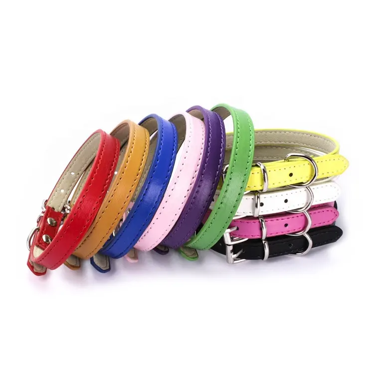 Factory Direct Selling Pet Alloy Tube Buckle Microfiber Bottom Soft Dog Collar