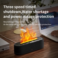 Diffuseur d'humidificateur à ultrasons à flammes de simulation 3D à télécommande Capacité de 260ml Mode de pulvérisation de maintien Mise hors tension automatique