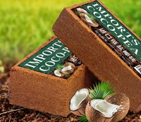 Brique de tourbe de coco pour l'élevage des animaux, reptiles, bloc de cocopeat 100% naturel