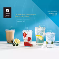 Hxglass verrerie 16oz verre à vin Transparent verre clair pressé à la machine tasse de jus de boisson pour hôtels restaurants chopes à bière