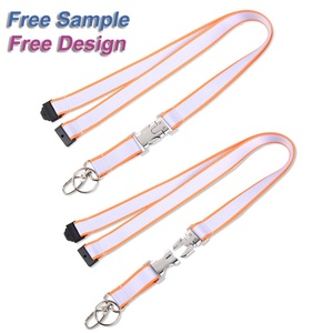 Id Card Badge Mobile Phone Neck <b>Lanyard</b> Nylon Strap Keychain Satin <b>Polyester</b> Custom Breakaway Airline Aviation Airbus <b>Lanyards</b> - Product Image 1