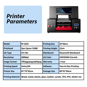 Refinecolor đa chức năng A3 UV dtf máy in phẳng uvdtf Sticker Canvas máy in cho doanh nghiệp nhỏ Tumbler quả bóng golf - Product Image 2