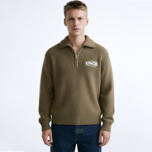 Suéter de Punto Personalizado para Hombre, de Invierno, Transpirable, Mezcla de Lana/Cachemira, con Logotipo Bordado, Grosor Estándar, Estilo Casual - Product Image 2