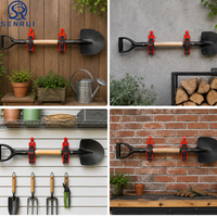 Support mural universel réglable en métal caoutchouté pour organiser les outils de garage, gain de place