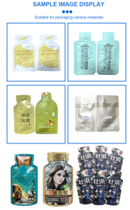 Machine d'emballage de haute qualité pour sachets irréguliers multi-voies scellés sur quatre côtés, pour échantillons de shampoing, crème pour le visage, lotion, liquides et pâtes - Product Image 4