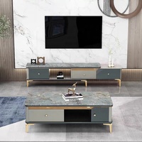 Table basse Ulink en or rose, nouveau design, vente chaude, ensemble de tables basses pour salon