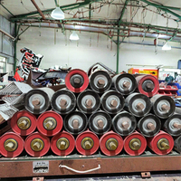 Nouvelle bande transporteuse à rouleaux en acier au carbone de marque HY, matériau en caoutchouc, garantie 1 an, origine CN/JIA, capacité 100 kg pour l'exploitation minière