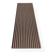 Panel Akustik Veneer Kayu Desain Eropa-Modern, Panel Dinding Berbilah Kedap Suara, Penyerapan Suara Sangat Efektif, Garansi 2 Tahun