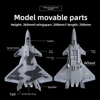 Modèle d'avion J-20 de la Corporation de l'industrie aéronautique chinoise, échelle 1:72, assemblage métallique, modèle de chasseur de cinquième génération J-20