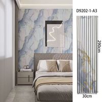 Panneau mural rainuré en WPC décoratif moderne facile à installer, insonorisant, imperméable, écologique, revêtement mural intérieur pour la maison
