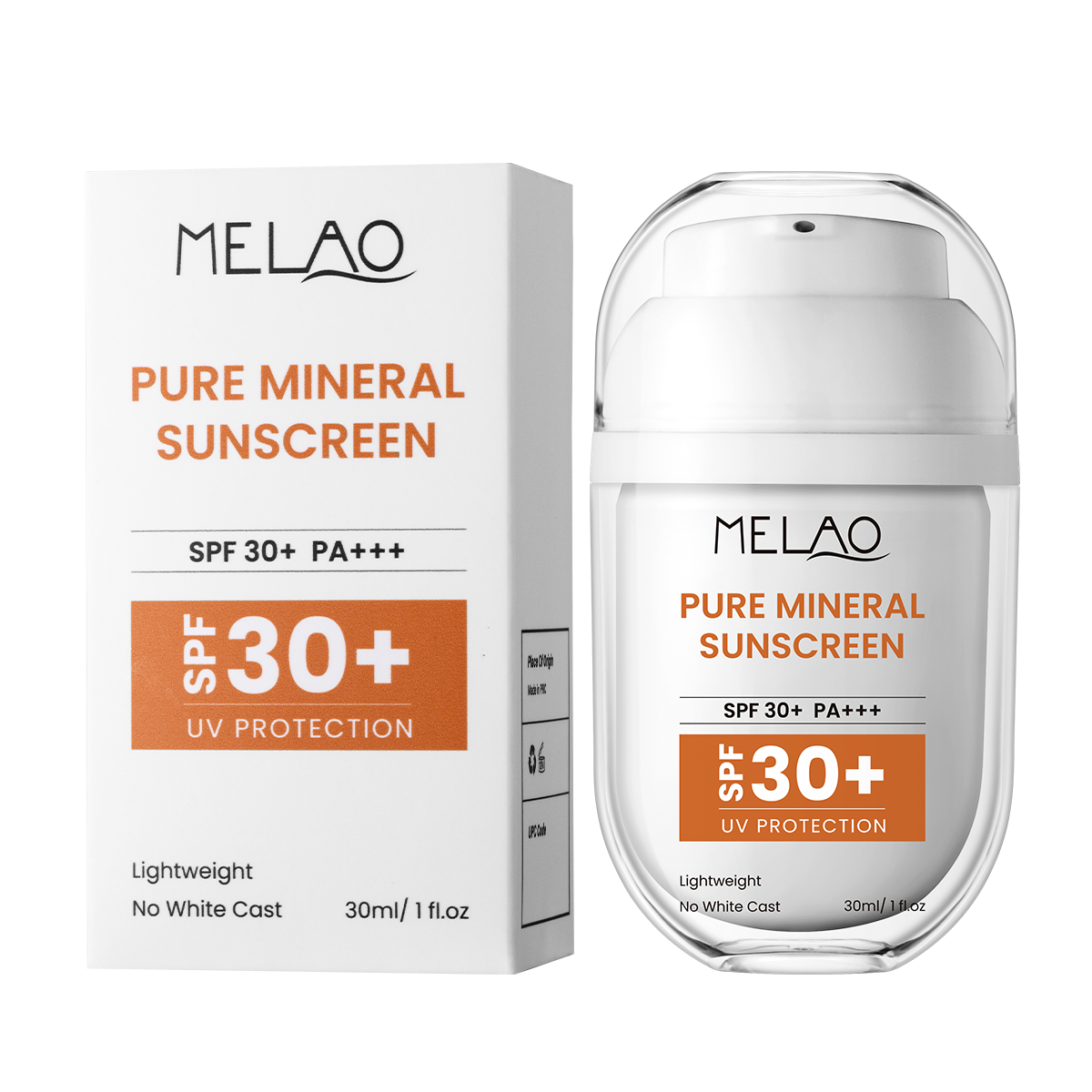 30 ml de crème solaire minérale pure SPF30+