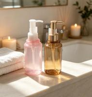 Flacon pompe en plastique dépoli pour shampoing 100ml 150ml, distributeur de lotion vide, emballage cosmétique