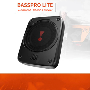 Haut-parleur audio de voiture 160W 12V DC, subwoofer <span class=keywords><strong>actif</strong></span>, simple, en papier et aluminium, pour JBI BassPro Lite 7 pouces ultra-fin - Product Image 2