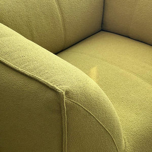İskandinav fransız rahat oturma odası için yatak odası takımı tek kişi kuzu kadife kanepe krem tarzı kumaş sünger daire - Product Image 5