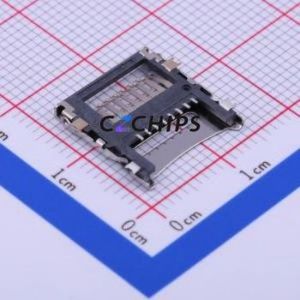 HYC39-TF08-180 SD Card / Memory Card Connector SMD Connector Flip Cover Type MicroSD Card (TF Card) Card Holder Without - Product Image 2