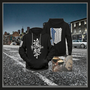 Alta calidad 100% poliéster 3D impreso Attack on Titan sudadera gran oferta Anime Sudaderas con capucha Con Capucha - Product Image 3