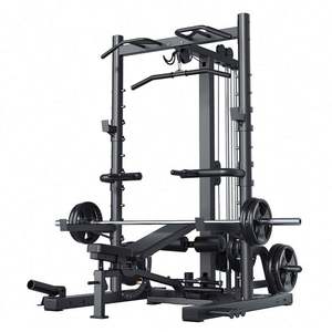 Máquina Multifuncional para Gimnasio y Uso Doméstico: Rack de Sentadillas de Acero, Máquina Smith, Jaula de Potencia y Cable Crossover - Product Image 1