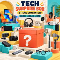 Vente en gros Hongsheng Boîte mystère avancée 2 produits Électronique Surprise porte-bonheur Gadget numérique 3C Thèmes au choix