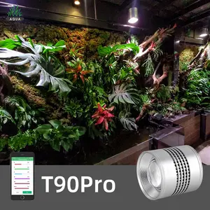 Hot Sale WEEK AQUA T90Pro RGB UV full spectrum APP controls LED smart aquarium light for fish tank aquascape