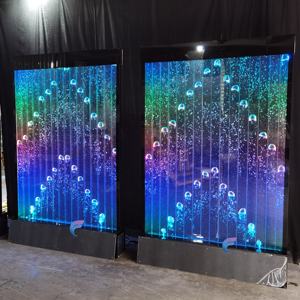 Mueble de fondo para discoteca con pared de burbujas de agua giratorias con luces LED para bar interior. - Product Image 4