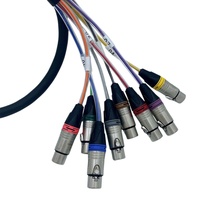 Câble audio fiable DB25 vers 8 XLR mâles, câble audio dédié pour machine multipiste XLR avec connecteurs XLR Cannon équilibrés