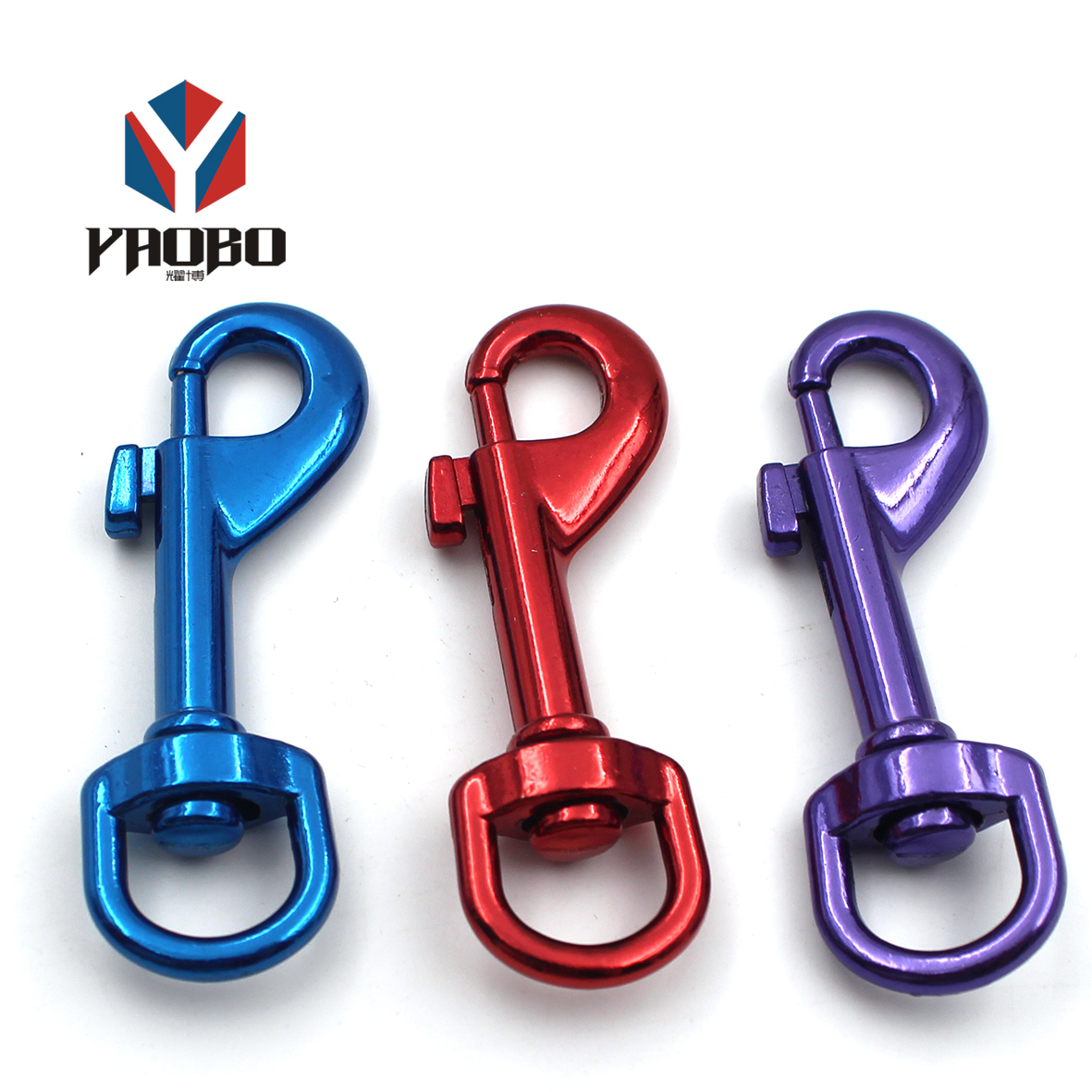 Прочный поворотный крючок, металлические защелкивающиеся крючки синего цвета