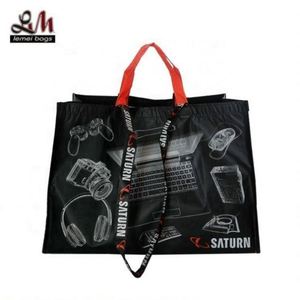 Bolsa de Compras Reciclada de Tela No Tejida con Asa Larga, Diseño Simple, Bolsa Laminada de RPET - Product Image 5