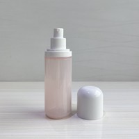 Vide rond 30ml 100ml 120ml 150ml paroi épaisse PETG plastique rose cosmétique emballage pompe de pulvérisation Toner Lotion bouteille avec couvercle