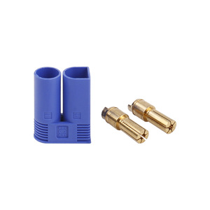 Conector EC5 tipo banana de 5 mm, macho y hembra, con funda, chapado en oro, de latón, para aplicaciones de alta corriente - Product Image 1