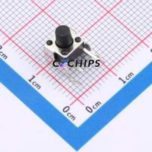 ZX-QC66-7.0ZJ Tactile Switch Through hole Component THT-4P,6x6mm Switch Single Pole Single Throw Round Button 2.6N Through Hole - Product Image 1