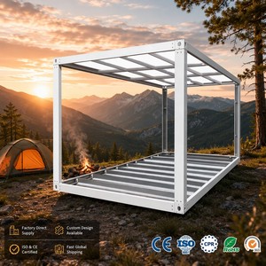 Maison conteneur préfabriquée <span class=keywords><strong>modulaire</strong></span> portable en acier YT de 20 pieds, micro-maison familiale, emballage plat détachable, <span class=keywords><strong>garage</strong></span>, abri - Product Image 1