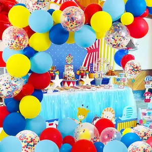 Regenboog Ballonnen Boog Kit - 80 Pack Latex Ballonnen Confetti Ballon Slinger Strip Set Voor Baby Douche Poot Verjaardagsfeestje