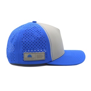 Gorra Deportiva Personalizada de Dos Tonos, 5 Paneles, 100% Algodón, Malla Perforada con Logotipo, Corte Láser, Resistente al Agua, para Ciclismo - Product Image 3