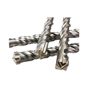 ดอกสว่านกระแทกหัวค้อนไฟฟ้าทรงสี่เหลี่ยมดอกสว่านเจาะผนังคอนกรีตแบบสี่รูโลหะผสมแบบขยายได้สี่ใบ - Product Image 3