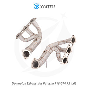 YT ท่อเหล็กกล้าไร้สนิมที่ไหลเวียนสูงพร้อมฉนวนกันความร้อนเหมาะสำหรับ Porsche 718 GT4 <span class=keywords><strong>RS</strong></span> 4.0L อัพเกรดประสิทธิภาพสูง - Product Image 2