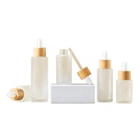 20ml 30ml 40ml 50ml 60ml 80ml 100ml compte-gouttes d'huile essentielle en verre givré écologique sérigraphié vert bleu ambre clair