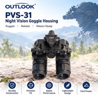 Kit de boîtier pour jumelles de vision nocturne étanches OUTLOOK PVS31, coque tactique pour NVG avec compartiment pour batterie