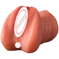 TPE Airplane Cup Couleur Blé Gorge Profonde Élastique Inodore Réaliste Jouet Sexuel de Masturbation Orale -BJD-B030