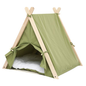 Comodi letti per animali domestici per gatti letti per animali domestici con cuscino morbido per animali domestici <span class=keywords><strong>Teepee</strong></span> tende indiane per cani di piccola taglia - Product Image 1