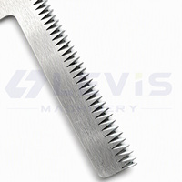 Lame de coupe dentée HSS pour machine d'emballage alimentaire de type oreiller, couteau dentelé tranchant pour remplacement automatique
