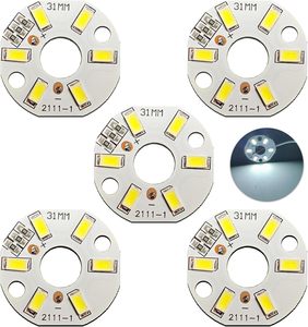 3W Color LED Chip Bead Light Board <b>Bulb</b> Round Transformation Light Source Dia 32MM Green Blue <b>Red</b> Purple 5V Lamp With 20cm Cable - Product Image 1