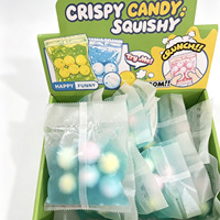 Balle anti-stress de Noël artisanale, souple et croquante, jouet sensoriel pour fêtes et cadeaux