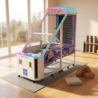 Machine de tir au basket-ball de rue pour enfants à monnayeur, usage commercial, avec accepteur de billets, pour 6 ans et plus, divertissement d'arcade en métal