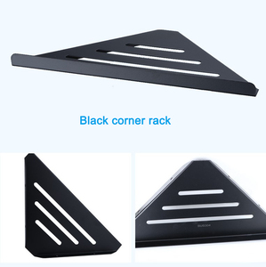 Porte-savon mural en acier inoxydable 304, design Triangle <span class=keywords><strong>noir</strong></span>, étagère <span class=keywords><strong>de</strong></span> <span class=keywords><strong>douche</strong></span> d'angle pour salle <span class=keywords><strong>de</strong></span> bain - Product Image 2
