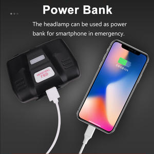 Lampe frontale à <span class=keywords><strong>Led</strong></span> Rechargeable par USB, phare étanche IPX4 avec 3 Modes, <span class=keywords><strong>bandeau</strong></span> réglable pour le Camping, la randonnée, la chasse en plein air - Product Image 3