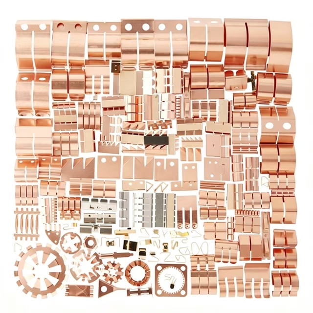 Shielded Beryllium Copper Spring Finger Washer Spring Stamped Copper Spring for Electronic Devices