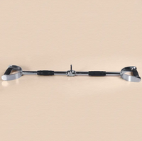 Barra de Agarre Ancho de Acero Inoxidable para Gimnasio, Accesorio para Cable de Prensa de Bíceps y Lat Pulldown